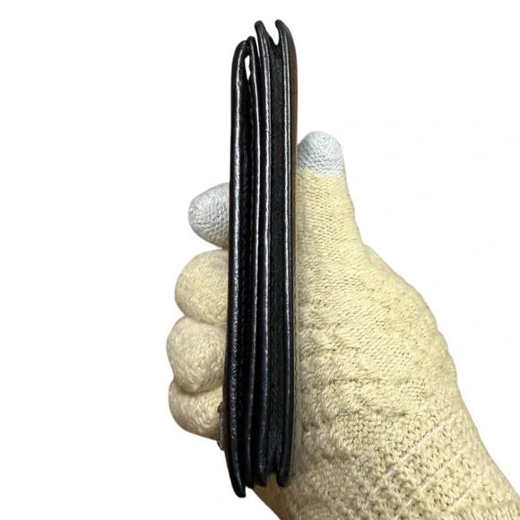 Dolce & Gabbana Black Leather Bi-fold Wallet/Card holder